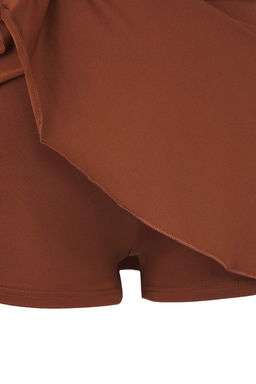 TRENDYOLMILLA Siyah Elbise Etekli Regular Mayo TBESS25MA00061 фото 7