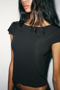 INTERLOCK SHORT SLEEVE T-SHIRT - Zara фото 2