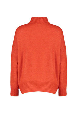 Turuncu Genis Kal?p Yumusak Dokulu Triko Kazak TWOAW23KZ00469