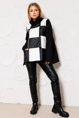 Джемпер AmberA 1069 тетрис  фото 4