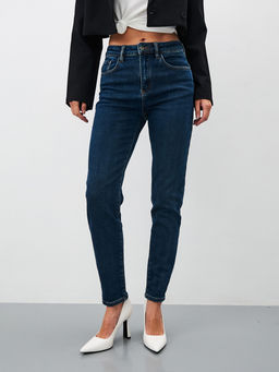 Утепленные Женские Джинсы Мом Ут. Начёс