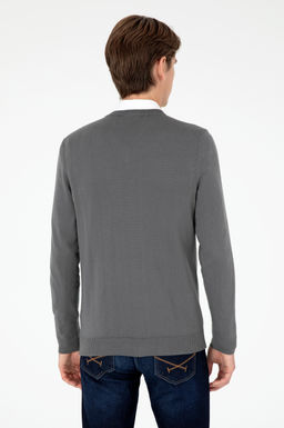 Мужской базовый свитер антрацитового цвета - U.s. polo assn фото 5