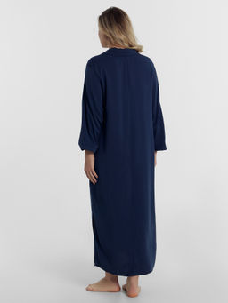 Платье женское домашнее в темно-синем цвете