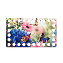 Заготовка для декорирования Love2art ДВ-03 Набор донышек для вязания Глянцевый фанера 12 х 7 х 0.4 см 4 шт 04 Бабочки