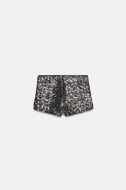 MINI SEQUIN SHORTS - Zara фото 9