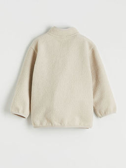 Bisiklet Yaka K?z ?ocuk Fermuarl? Sweatshirt