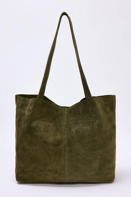 Koyu Kahverengi Premium Hakiki Deri Suet Kad?n Maksi Boy Omuz Cantas? TAKAW26OC00041 - Trendyolmilla фото 13