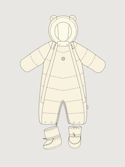 Комбинезон 8з0126 крем