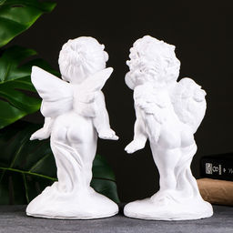 Набор фигурок из гипса Эльф и ангел пара, 2 шт., 29?14 см