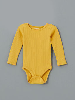 Bisiklet Yaka Bask?l? Erkek Bebek ??t??tl? Bodysuit 3l?