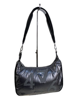 Сумка из болоньи через плечо, цвет графит