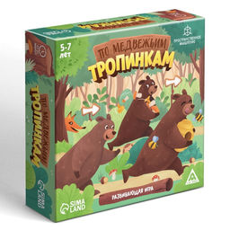 Развивающая игра По медвежьим тропинкам, 161 карта, 5+