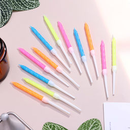 Свечи для торта Неон, 10 шт, разноцветные, 14 см - Страна карнавалия фото 4