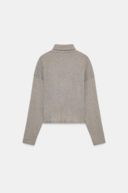 HIGH NECK T-SHIRT - Zara фото 5