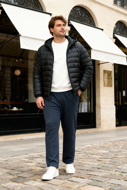 TRENDYOL MAN Siyah Buyuk Beden Oversize/Genis Kesim Dokulu Esofman Alt? TMNSS25AJ00004 - Trendyolmilla фото 9