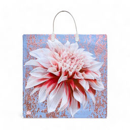 Цена за 10 шт. Пакет "Георгин", полиэтиленовый с пластиковой ручкой, 35х35 см, 100 мкм