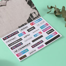 Наклейки в книжке «Мотивация на стиле», 3 фона, 20.7×14.2 см