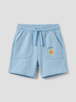 Beli Lastikli Bask?l? Erkek ?ocuk ?ort