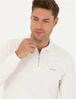 Ekru Regular Fit Sweatshirt - Pierre cardin фото 2