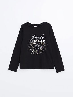 Bisiklet Yaka K?z ?ocuk Ti??rt