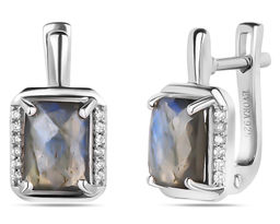 Серьги, лабрадорит, Андреина