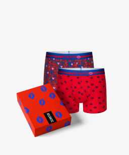 ATLANTIC 2GMH-021 Трусы шорты Kiss - набор 2 шт.