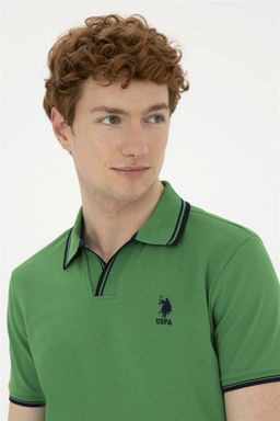 Мужская зеленая футболка - U.s. polo assn фото 2