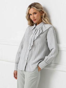 Блузка из вискозы с эффектом креш