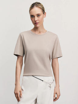 Базовая футболка из хлопка / Zarina фото 2