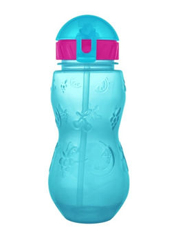 Бутылка "Fruit" с трубочкой, blue (400 ml)