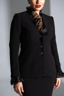 Костюм Мода Юрс 25-2838 черный_органза