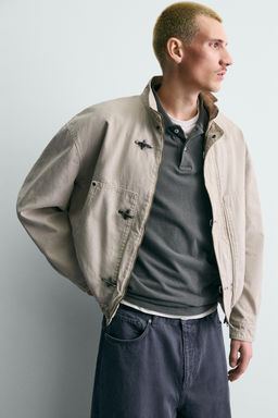 CROPPED FIT FIREMAN CLASP JACKET - Zara фото 15