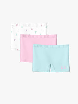 Bask?l? K?z ?ocuk Boxer 3l?