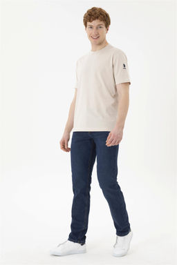 Мужские синие джинсовые брюки