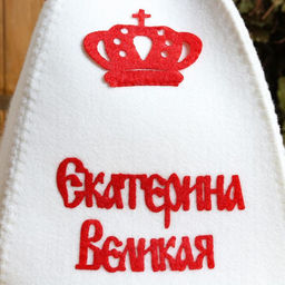 Шапка для бани с аппликацией Екатерина Великая - Simaland фото 4