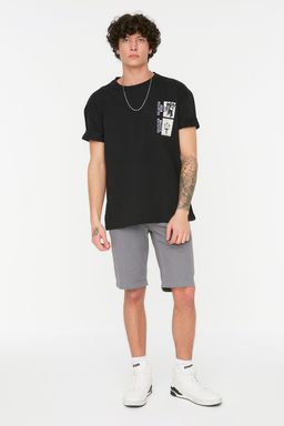 TRENDYOL MAN Lacivert Oversize/Genis Kesim K?sa Kollu Sanat Bask?l? 100% Pamuklu T-Shirt TMNSS21TS3559 - Trendyolmilla фото 15