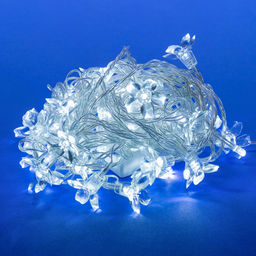 ULD-S0700-050/DTA WHITE IP20 WHITE SAKURA Гирлянда светодиодная с контроллером Сакура белая, 50 светодиодов, 7 м, белая,IP20,провод прозрачный