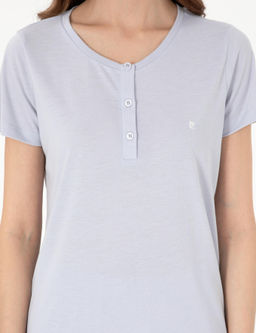 Mavi K_sakollu Kapri Pijama Tak_m_ - Pierre cardin фото 6