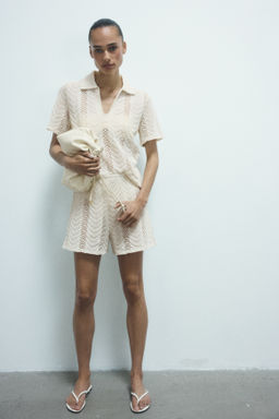 Polo efecto crochet - H&m фото 6