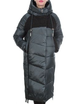 Y21638 DARK GREEN Пальто женское зимнее MEIYEE (200 гр. холлофайбера) - Fashion фото 2