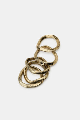 PACK OF ELASTIC SNAKESKIN PRINT BRACELETS - Zara фото 3
