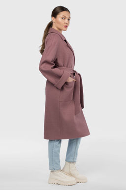 Пальто женское демисезонное (пояс) - El podio фото 2