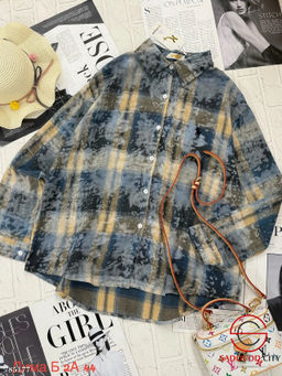 Женская рубашка в клетку - Bruno фото 3