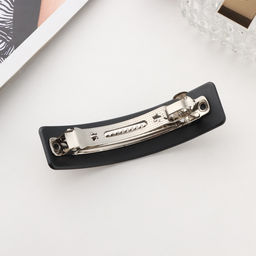 Цена за 3 шт. Заколка - автомат для волос «Чара», полосы, 9 см, МИКС