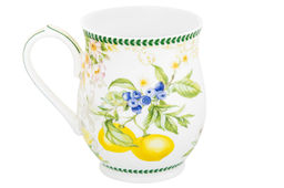 Кружка 350 мл 11,5*8,2*10 см Лимоны бочонок, NEW BONE CHINA - Elan gallery фото 5