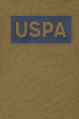 U. S. Polo Assn Детская базовая толстовка цвета хаки с капюшоном - U.s. polo assn фото 6