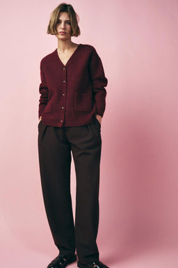 PLAIN KNIT CARDIGAN - Zara фото 2