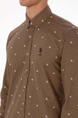 Erkek Haki Uzun Kollu G_mlek Sepette S_rpriz _ndirim - U.s. polo assn фото 7