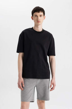 Slim Fit Dar Kesim Fermuar Cepli Basic Duz Sort - Defacto фото 5