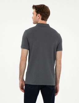 Antrasit Slim Fit Basic Ti__rt